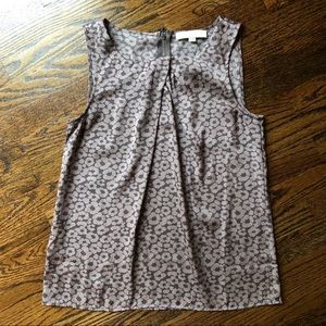 LOFT Floral Sleeveless Blouse